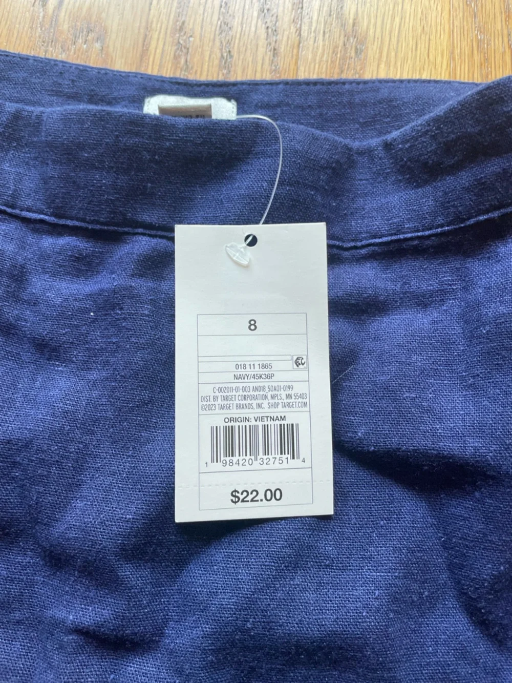 NWT Target A New Day Linen/nylon Blend High rise navy skort - Picture 4 of 13